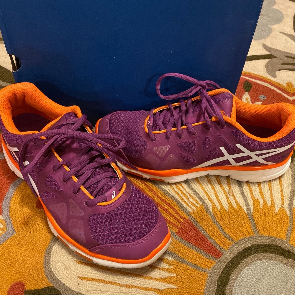 Asics Gel Harmony Running Shoes in Purple/Orange